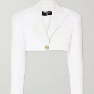 Balmain Tweed Cropped Jacket.